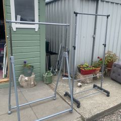 2 clothes rails