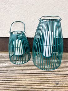 set of 2 garden lanterns