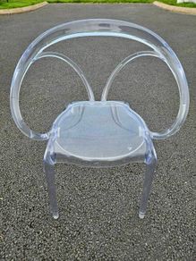 Clear Transparent Italian Designer Chair