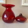 IKEA Salong Cranberry Ruby Red Glass Image 4