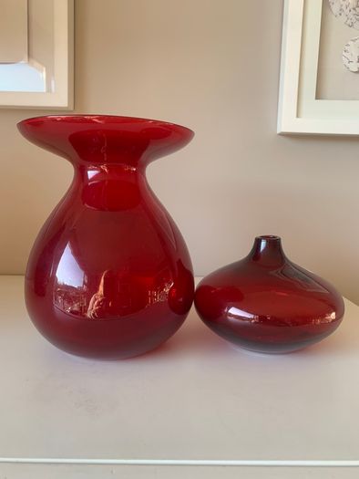 IKEA Salong Cranberry Ruby Red Glass