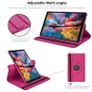 For Samsung Galaxy Tab A9 Tablet Case 360 Rotating PU Leather Cover - Rose Image 5