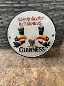 guinness cast iron sign