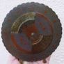 Vintage Perpetual Calendar 75 Years- Round Brass Desktop Dial with Stand Image 2