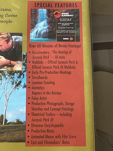 Jurassic Park DVD set.