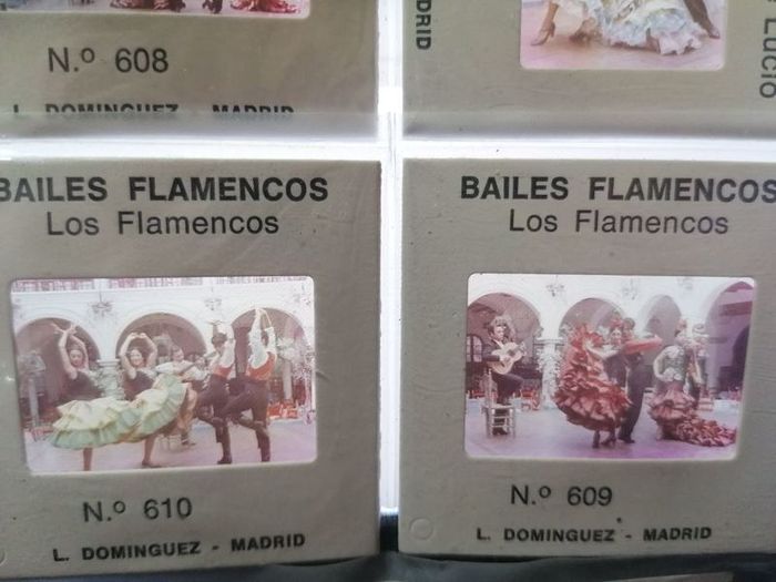 Bailes Flamenco Photographic Slides Vintage