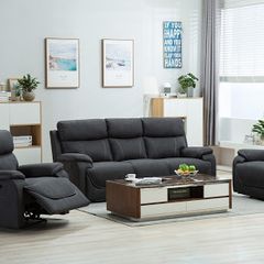 Violet Fabric Recliner Suite
