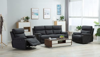 Violet Fabric Recliner Suite