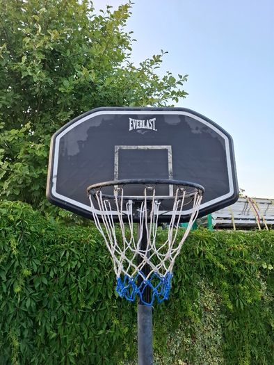 Everlast Basketball Hoop/Stand c/w 7 basket balls and nets
