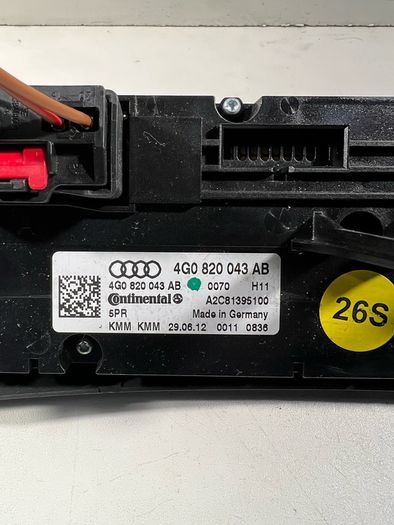 Audi A6 C7 Heater Control Panel 2012 4g0820043ab A3l3b431g