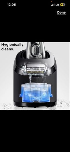 Braun series 9 8 7 Clean and Renew Electric Shaver Cleaning Cartridges, Hygienically Cleans, Removing Residual Hair & Skin Particles,