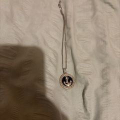 Sterling silver men's black onyx Celtic anchor necklace