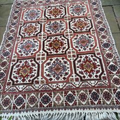 Vintage Moroccan Hand Knotted wool rug