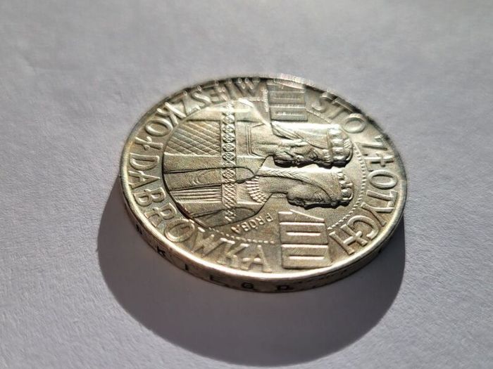 Poland 100 zloty silver coin 1966 Mieszko i Dabrowka