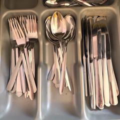 cutlery and glasses