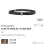 Karl Lagerfeld belt Image 4
