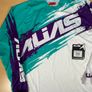 Alias MX A2 Racing Jersey Brushed White/Aqua Sz Small Image 4