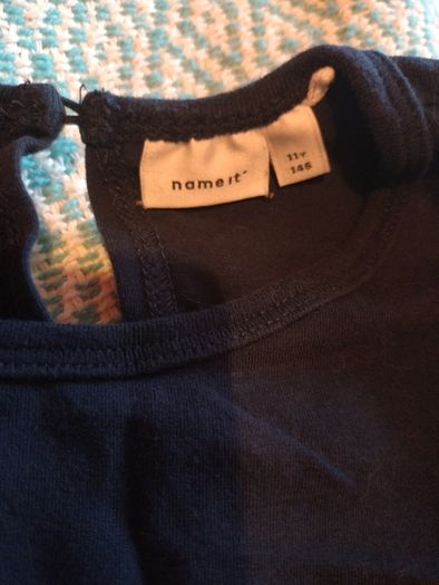 name it navy and check dress