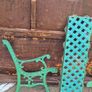 iron cast garden bench sides Image 2