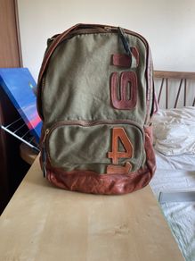 Military style leather Laptop/travel bag