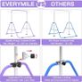 Gymnastics Bars, Junior Training Kip Bar Gymnastics Equipment for Home,Adjustable Height Folding Horizontal Bar with Gymnastic Rings for Kid Image 8