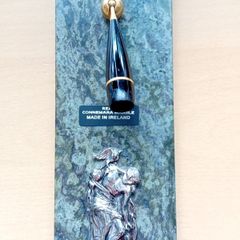 Connemara marble pen holder ft Cuchulainn.