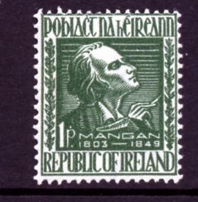 1949 Ireland Anniversary of the Death of James Clarence Mangan Commemorative Stamp Mint Never Hinged (MNH)