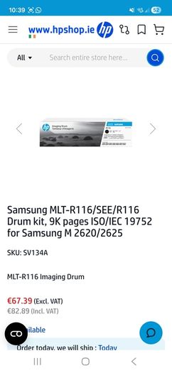 samsung drum r116