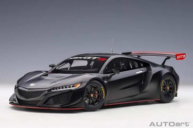 Honda Nsx Gt3 Matt Black - Autoart - 1/18 - New In Box