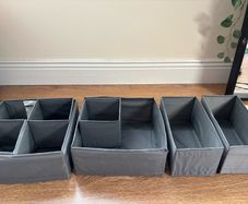2 sets IKEA SKUBB box with compartments