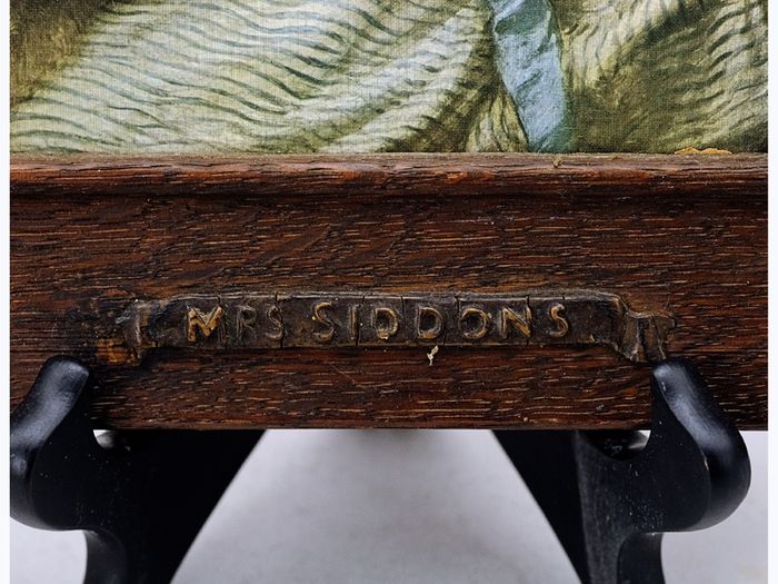 Rare Antique Lithograph Portrait: Mrs. Siddons