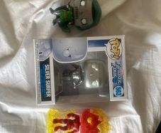 Marvel's Fantastic Four Funko Pops - Silver Surfer, The Human Torch and Dr. Doom Avengers Doomsday