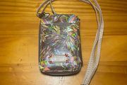Sakroots Wallet Wristlet Crossbody Bag Purse Flowers Organizer Zip