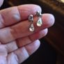 Tiny Vintage Drop Earrings Image 4