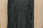Blue floral Dress size 11-12