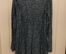 Blue floral Dress size 11-12