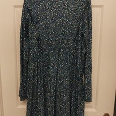 Blue floral Dress size 11-12