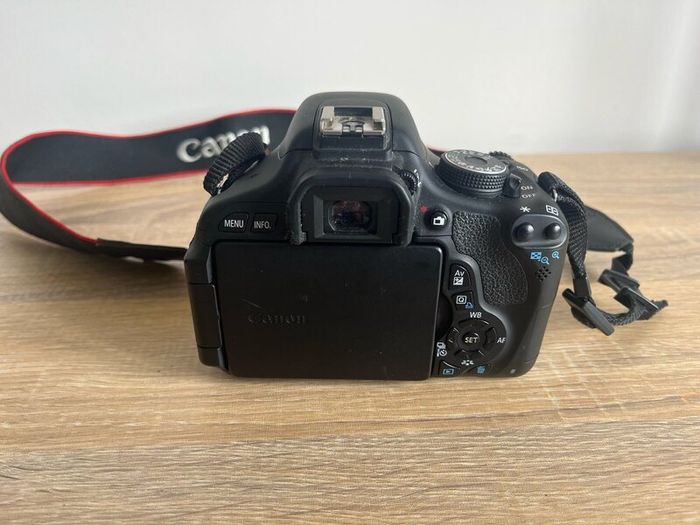 Canon EOS 600D Camera with lenses.