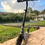 OXELO Scooter with Kickstand MID 9 - Black Image 4