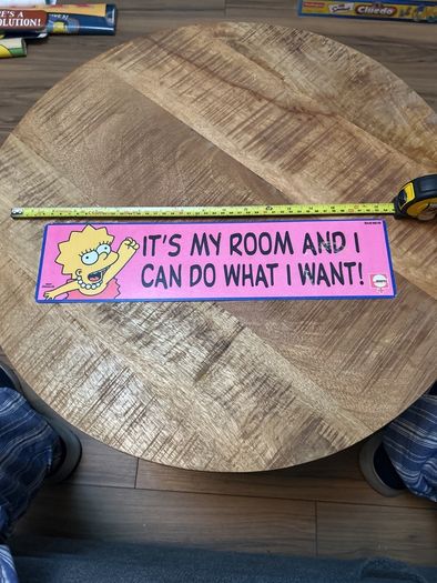 Simpsons metal sign