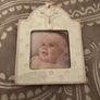 Baby girl christening photo frame as new! Image 2
