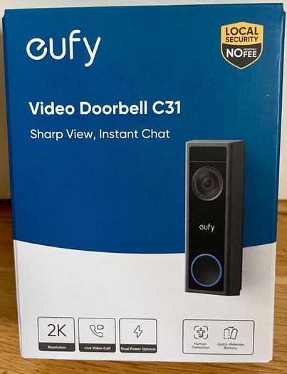 Eufy S4 Max quad CCTV NVR + C31 video Doorbell
