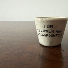 Antique Victorian Ceramic Medicine Measure