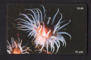 1999 Isle of Man UK3/ 33 units Anemone (Actinothoe sphyrodeta) (Siemens - S35 (Module 35)) Phone Card