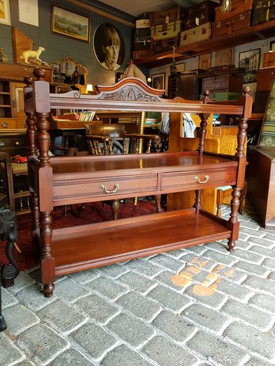 Antique mahogany dumbwaiter