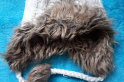 White Knitted Hat. Age 7-10