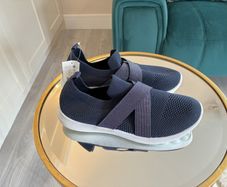 Brand-new Ladies Navy Memory Foam Casual Sneakers from Tex