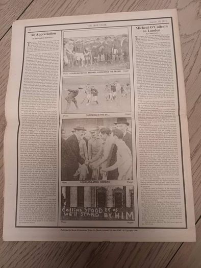An SaorStat Michael Collins Memorial Edition 1996 Reprint