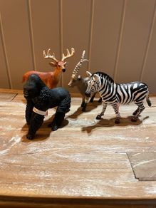 Schleich Wild Life  figurines Female Zebra, White-Tailed Buck, gorilla, Ibex brand new