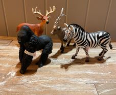 Schleich Wild Life  figurines Female Zebra, White-Tailed Buck, gorilla, Ibex brand new